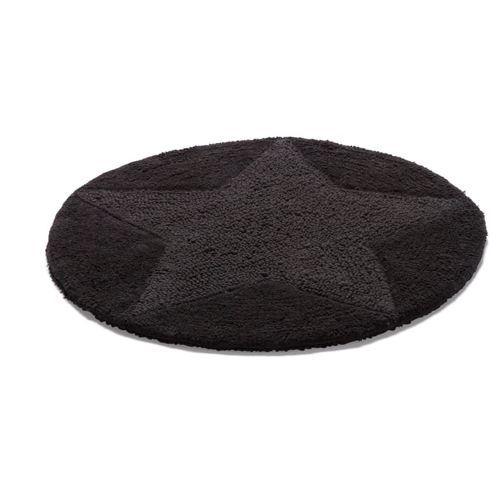 Tapis Star rond - noir - Etol Design