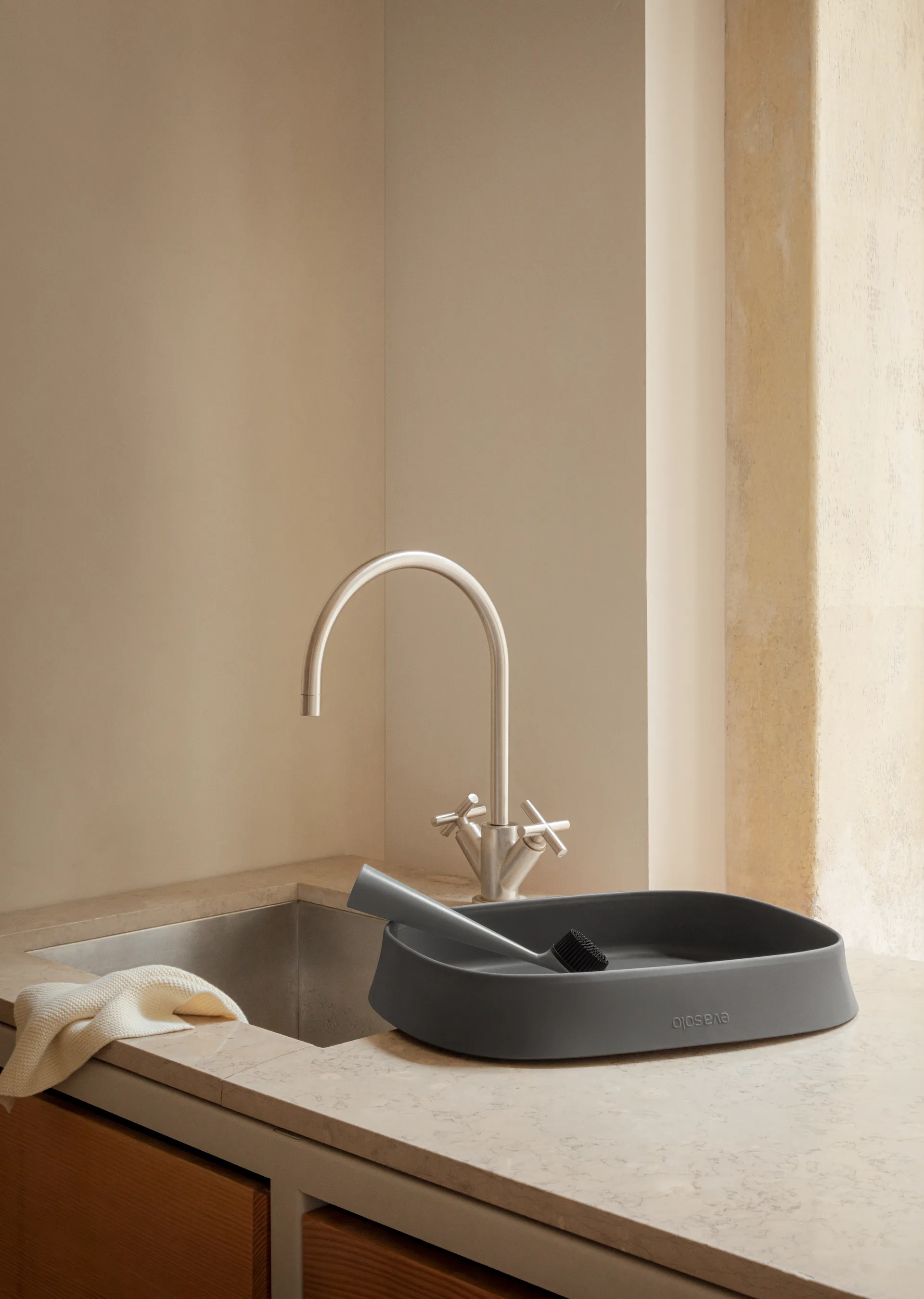 Bac à vaisselle pliant Eva Solo 31x38 cm, Elephant grey Eva Solo