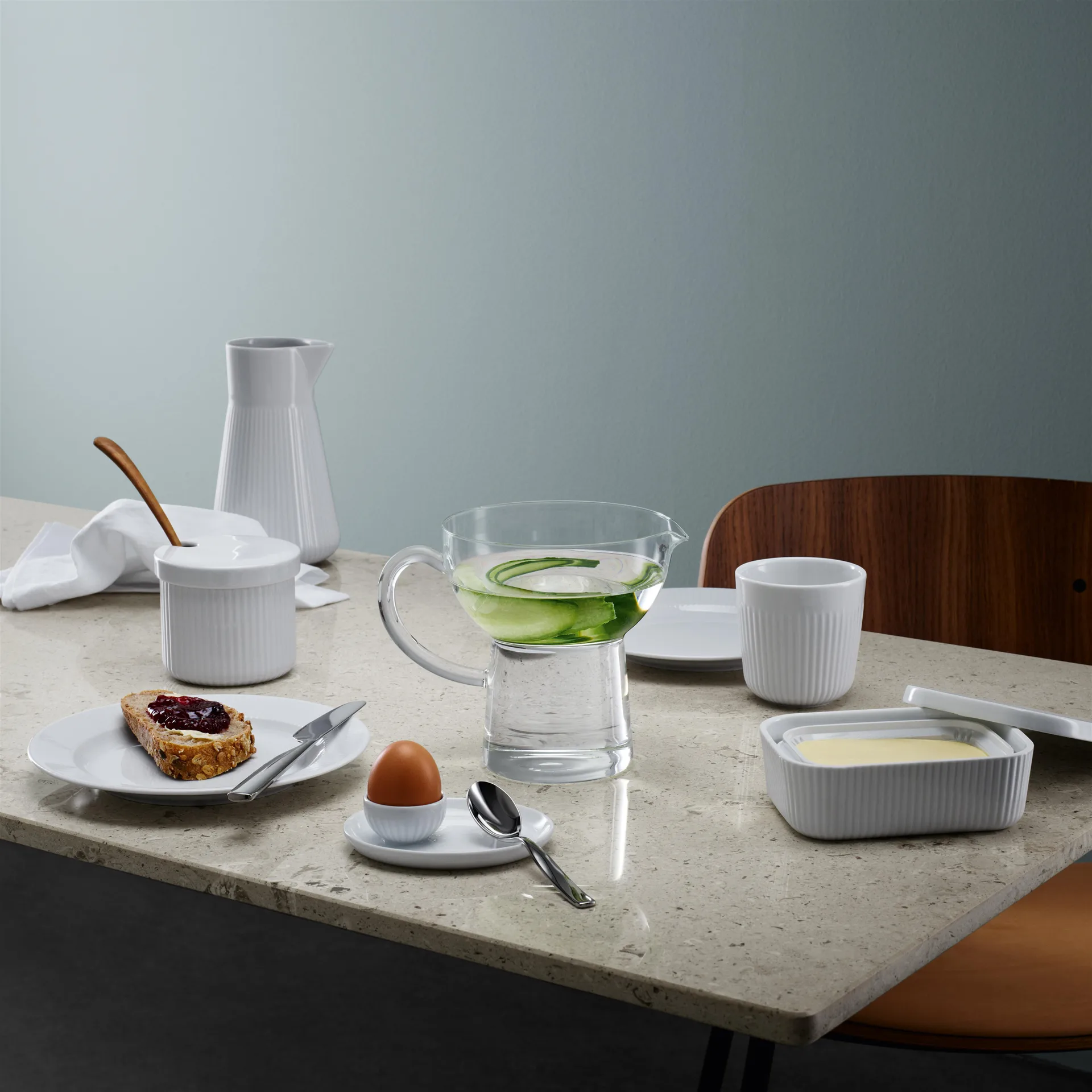 Bocal avec couvercle Eva Trio Legio Nova, blanc Eva Solo