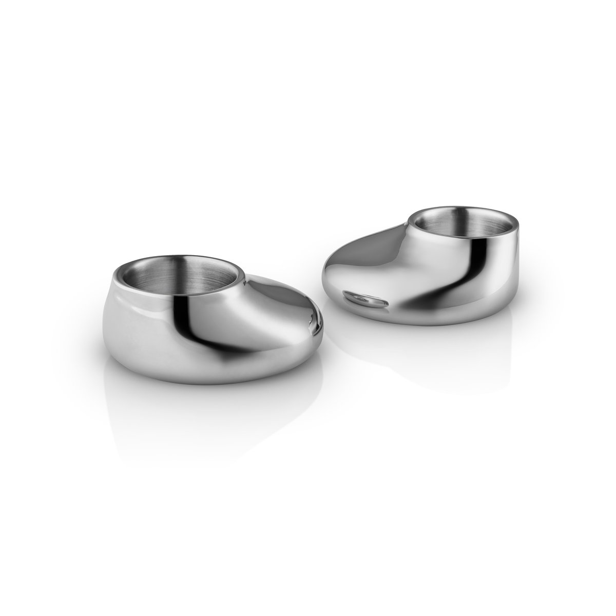 Eva Solo Bougeoir Eva Solo Mellow, 2 pièces Argent | Design Scandinave | Photophores | Argenté