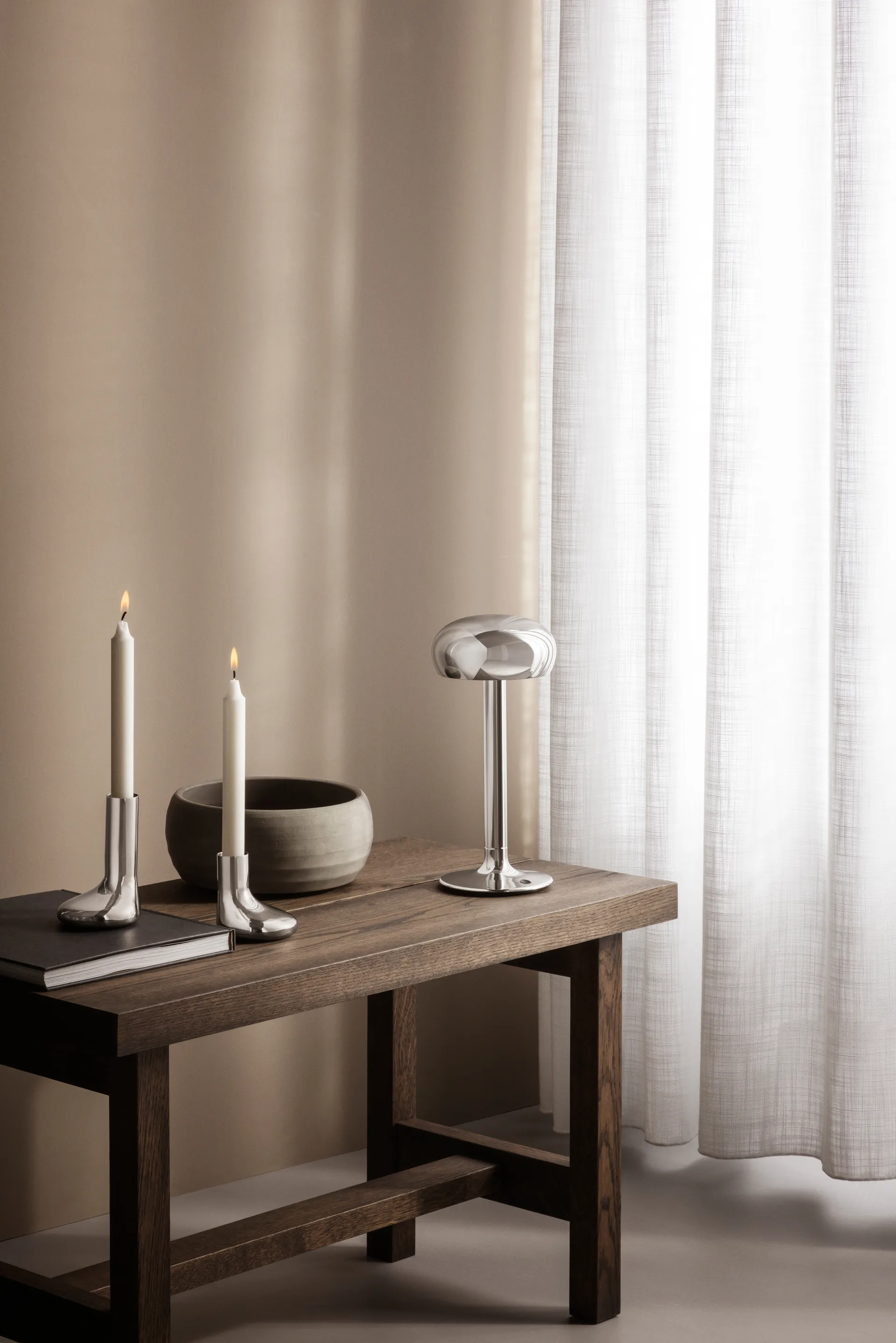 Bougeoir Mellow Eva Solo 17 cm, Argent Eva Solo