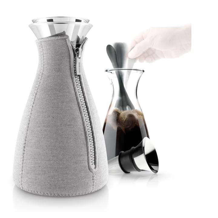Cafetière CafeSolo housse tissée, gris clair Eva Solo