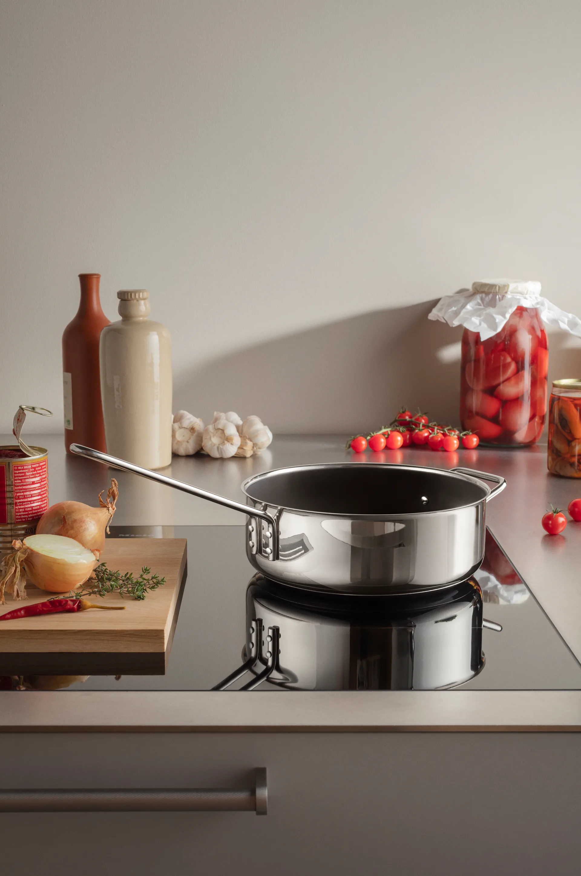 Casserole sauteuse en céramique Eva Trio Stainless Steel Slip-Let, 24 cm Eva Solo