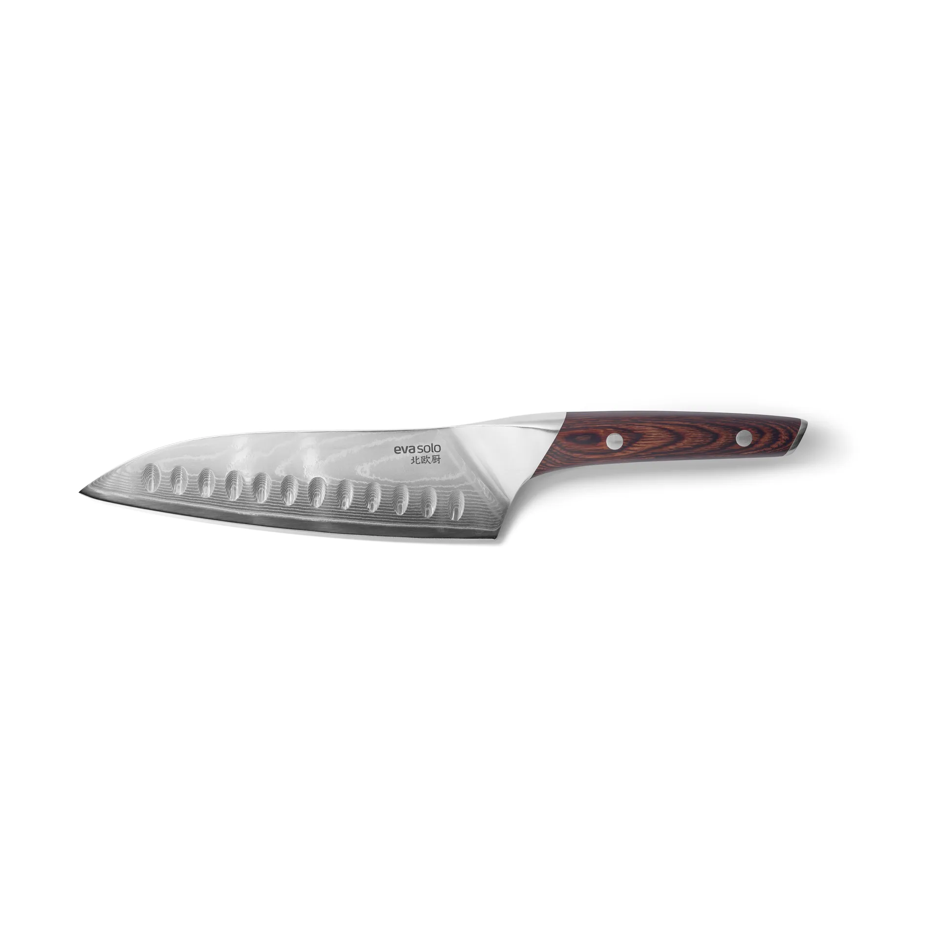 Couteau Santoku Nordic Kitchen 18 cm  , Acier damassé Eva Solo