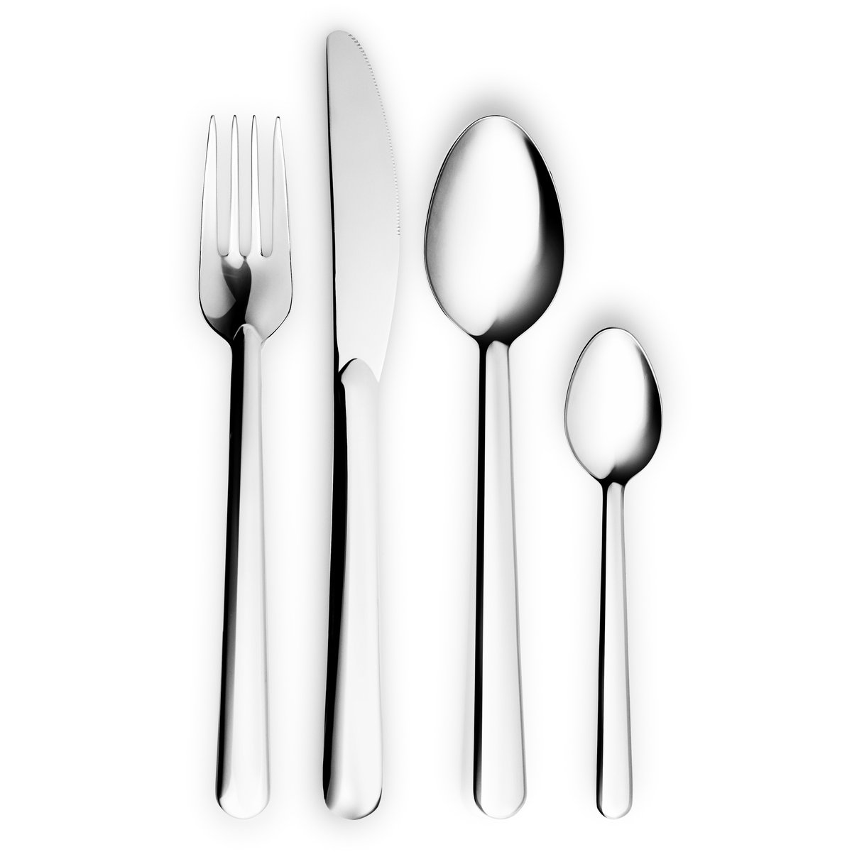Eva Solo Couverts Legio Nova 48 Pièces | Design Scandinave | Sets de couverts | Argenté