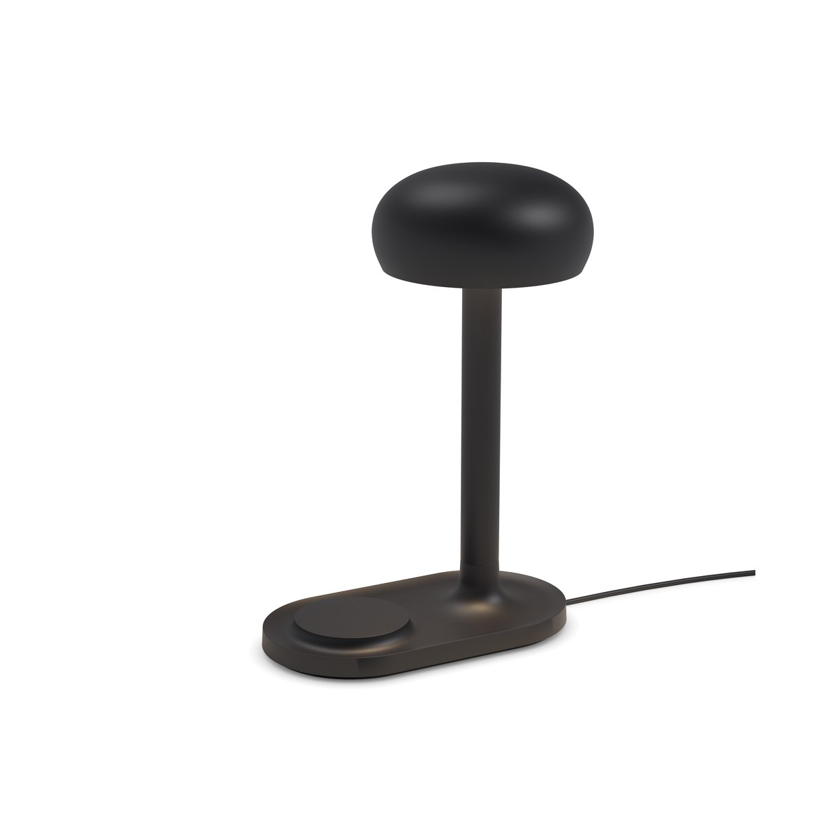 Eva Solo Lampe de table Emendo avec chargeur Qi Noir