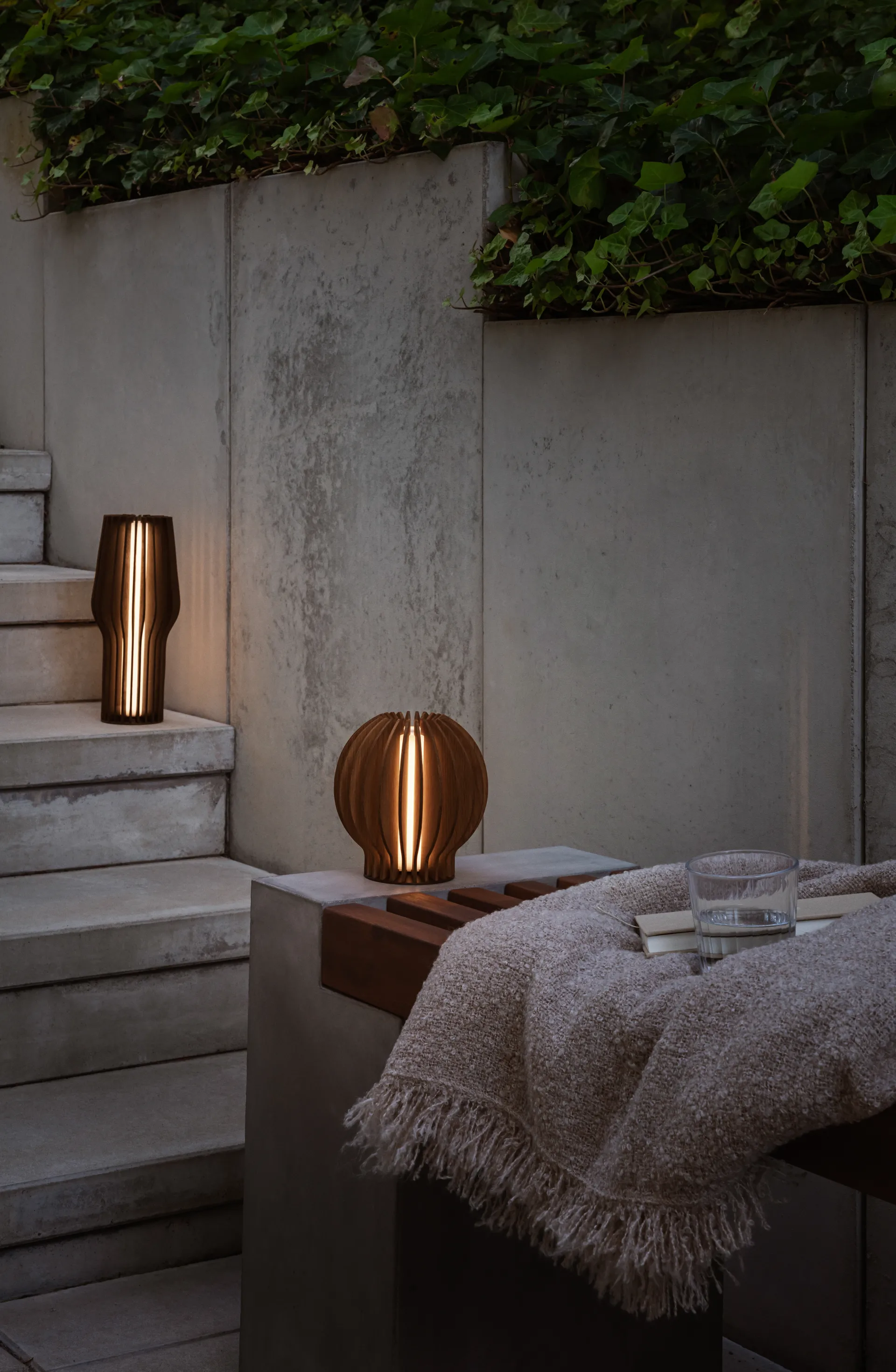 Lampe LED rechargeable ronde Eva Solo Radiant, Oak Eva Solo