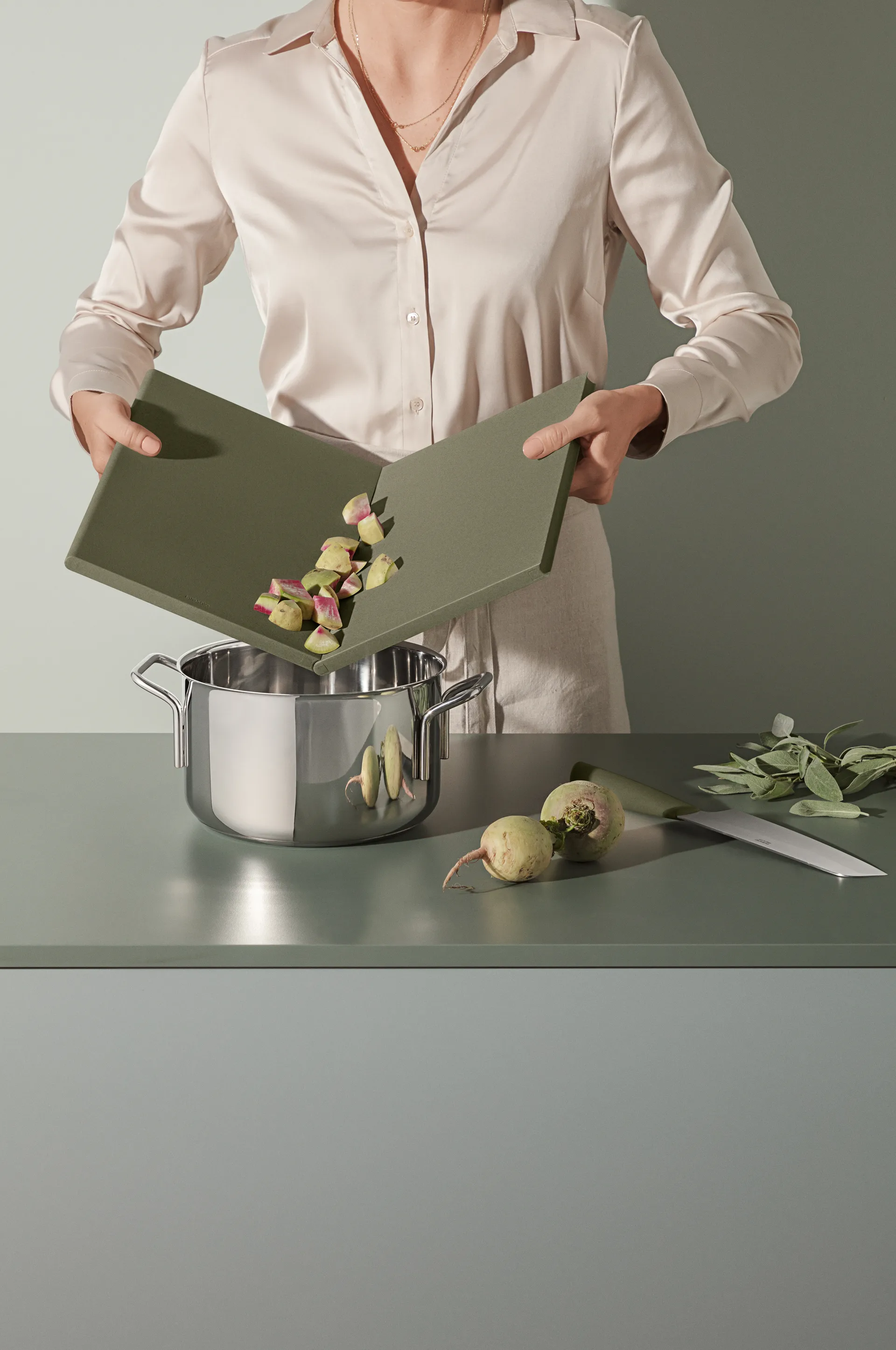 Planche à découper Green Tool DoubleUp, Vert Eva Solo