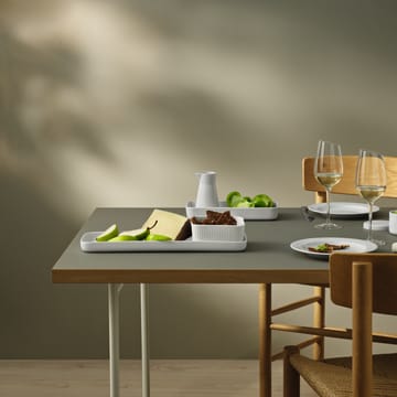 Plat de service avec bord Eva Trio Legio Nova - Blanc - Eva Solo