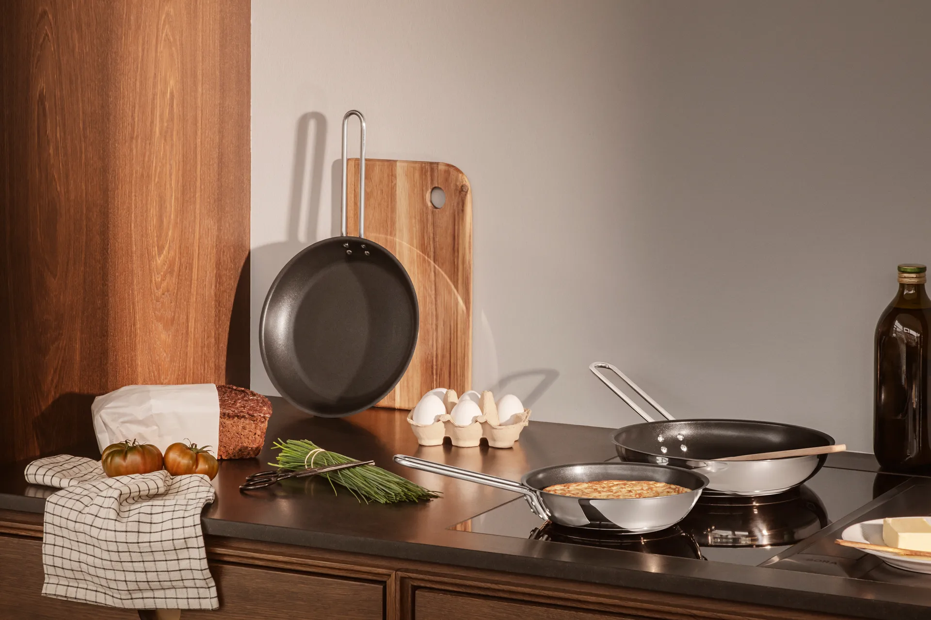 Poêle Eva Trio Stainless Steel Slip-Let, 24 cm Eva Solo