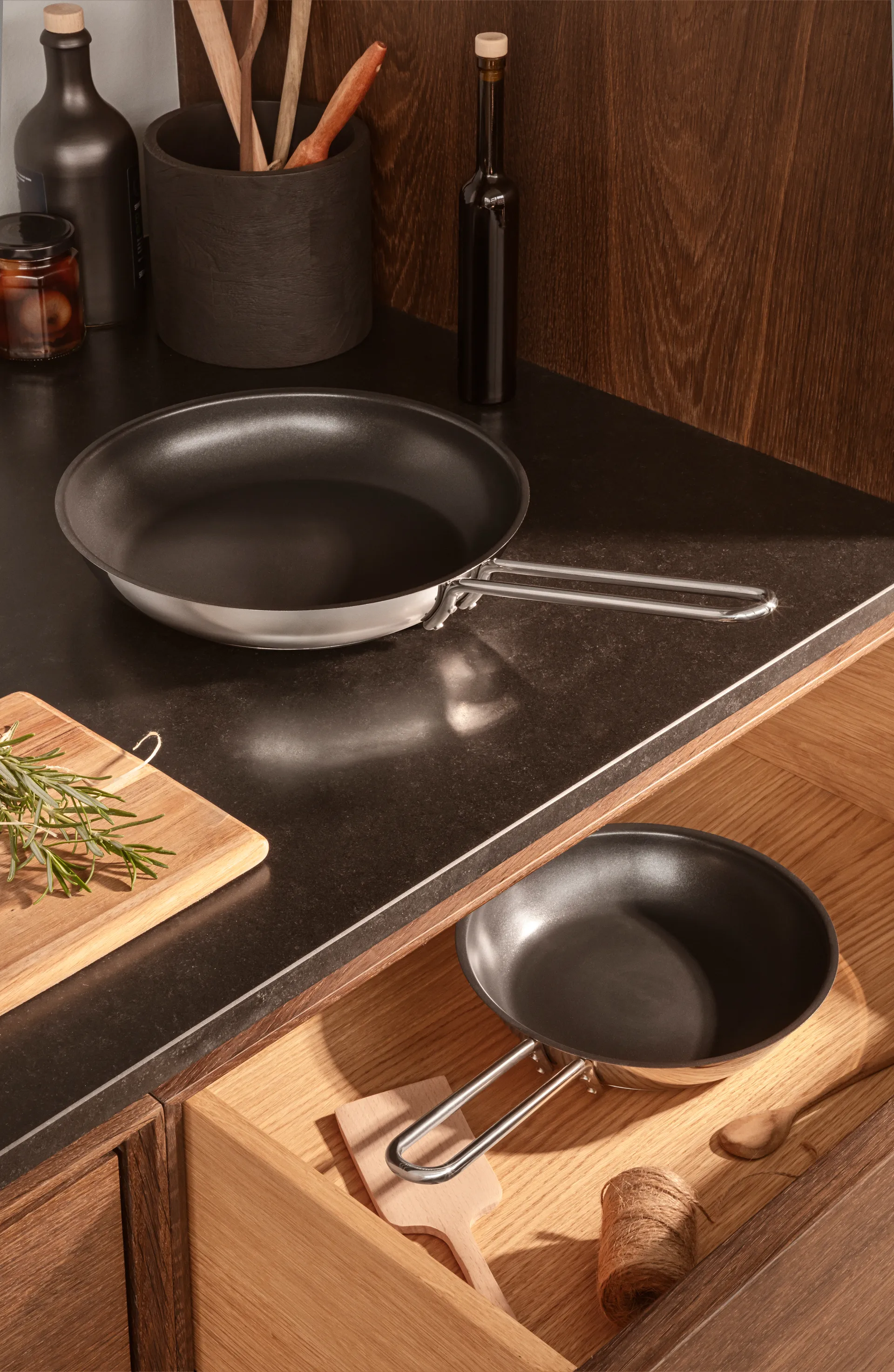 Poêle Eva Trio Stainless Steel Slip-Let, 28 cm Eva Solo