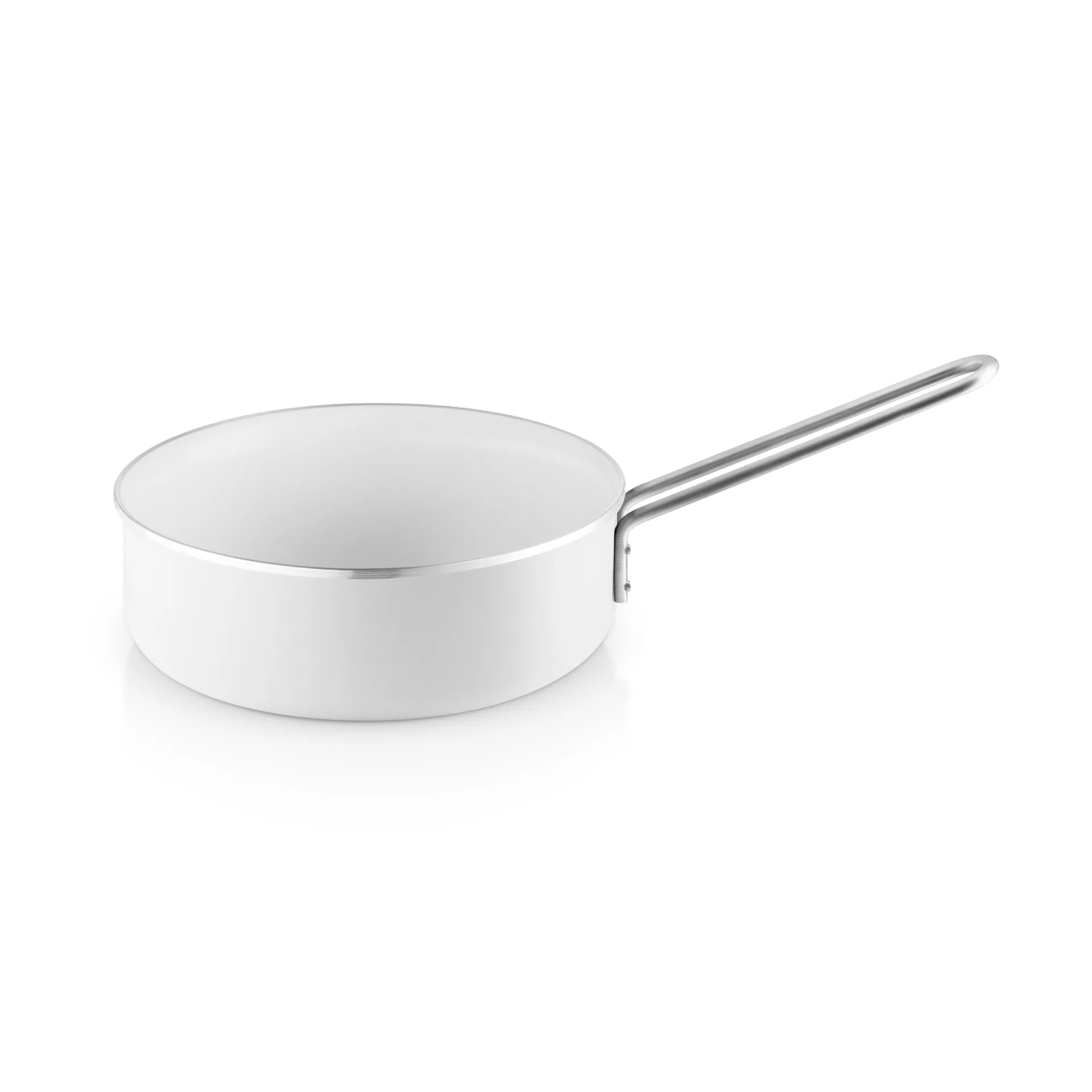 Poêle sauteuse en céramique Eva Trio White Line Slip-Let, 24 cm Eva Solo