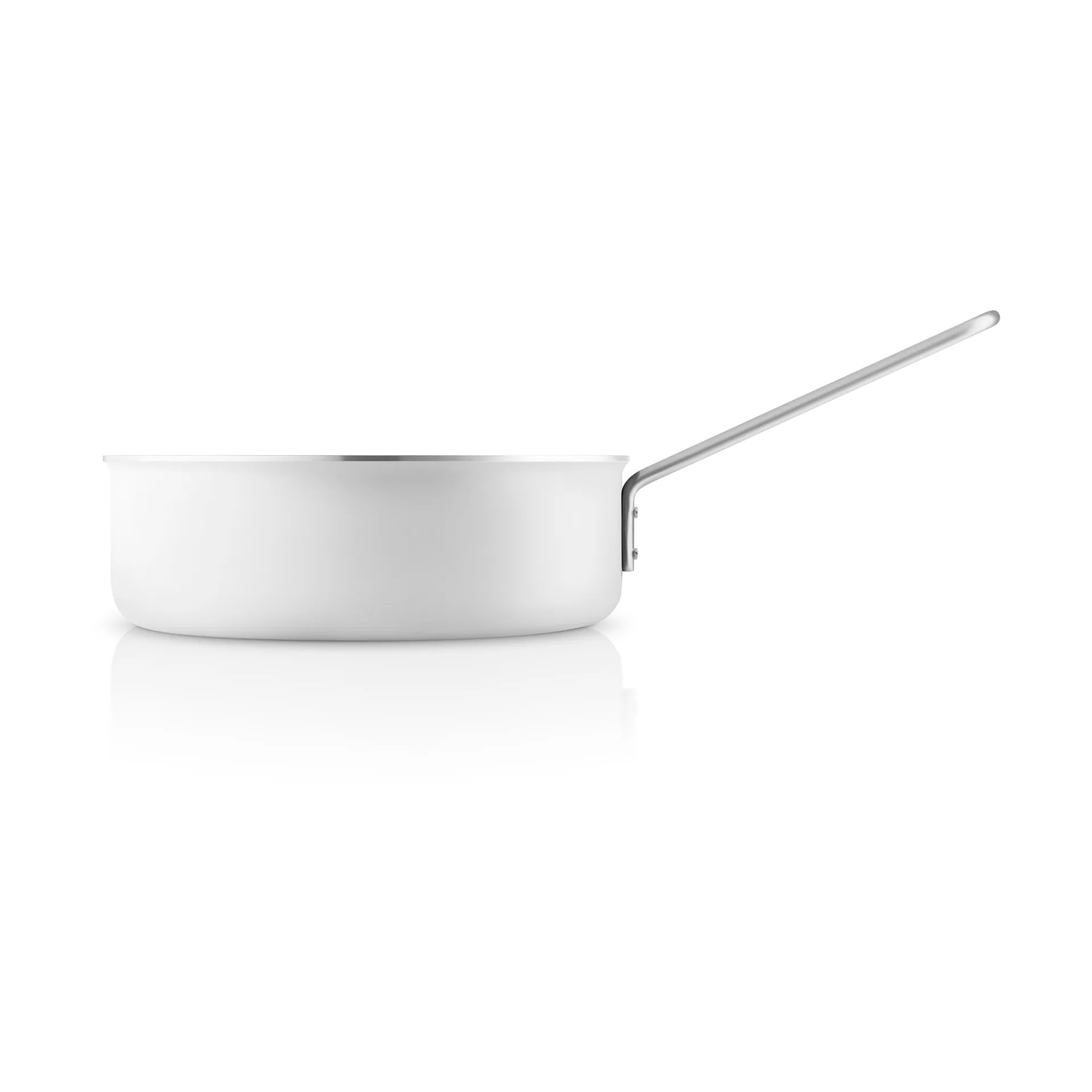 Poêle sauteuse en céramique Eva Trio White Line Slip-Let, 24 cm Eva Solo
