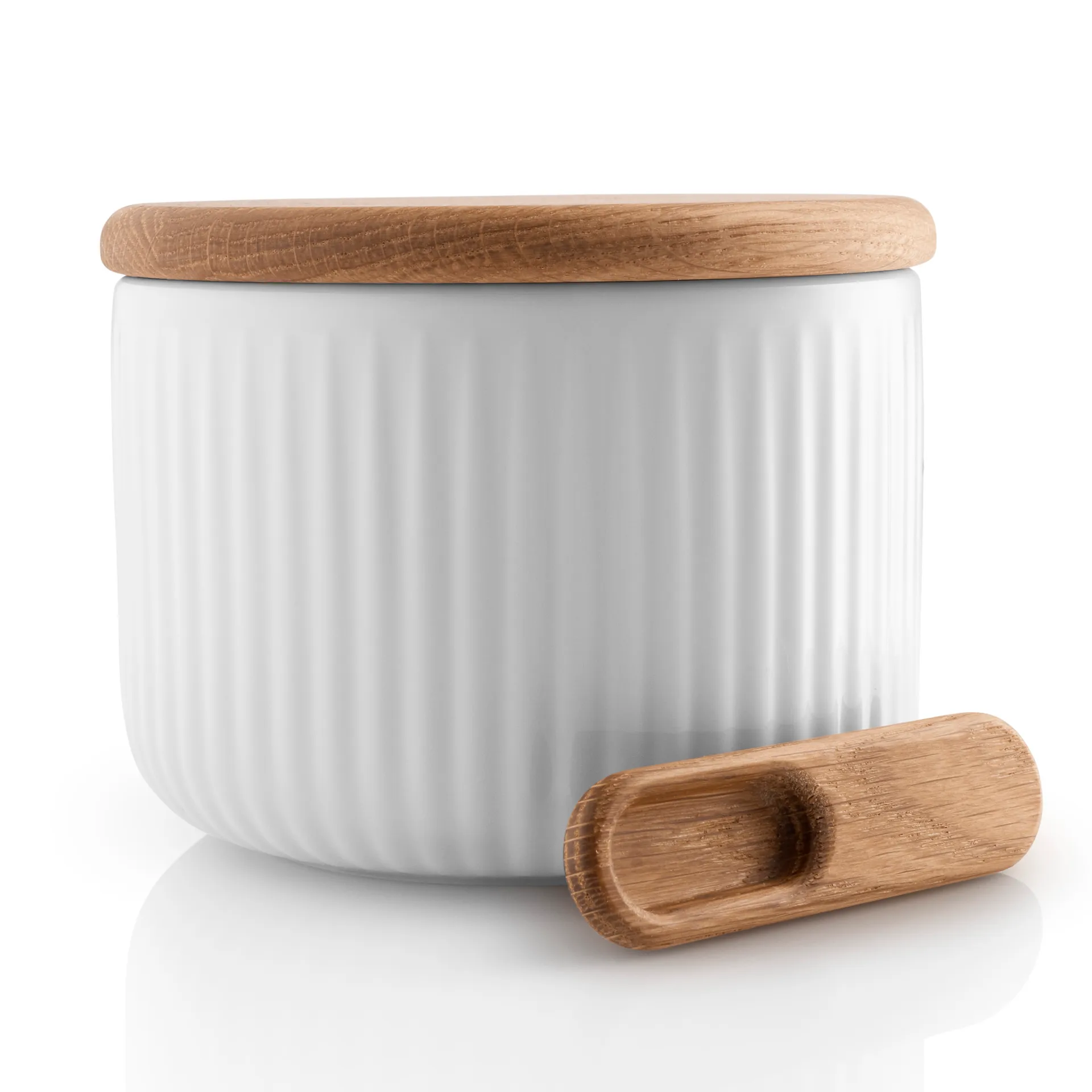 Pot de sel avec cuillère Eva Trio Legio Nova, Blanc Eva Solo