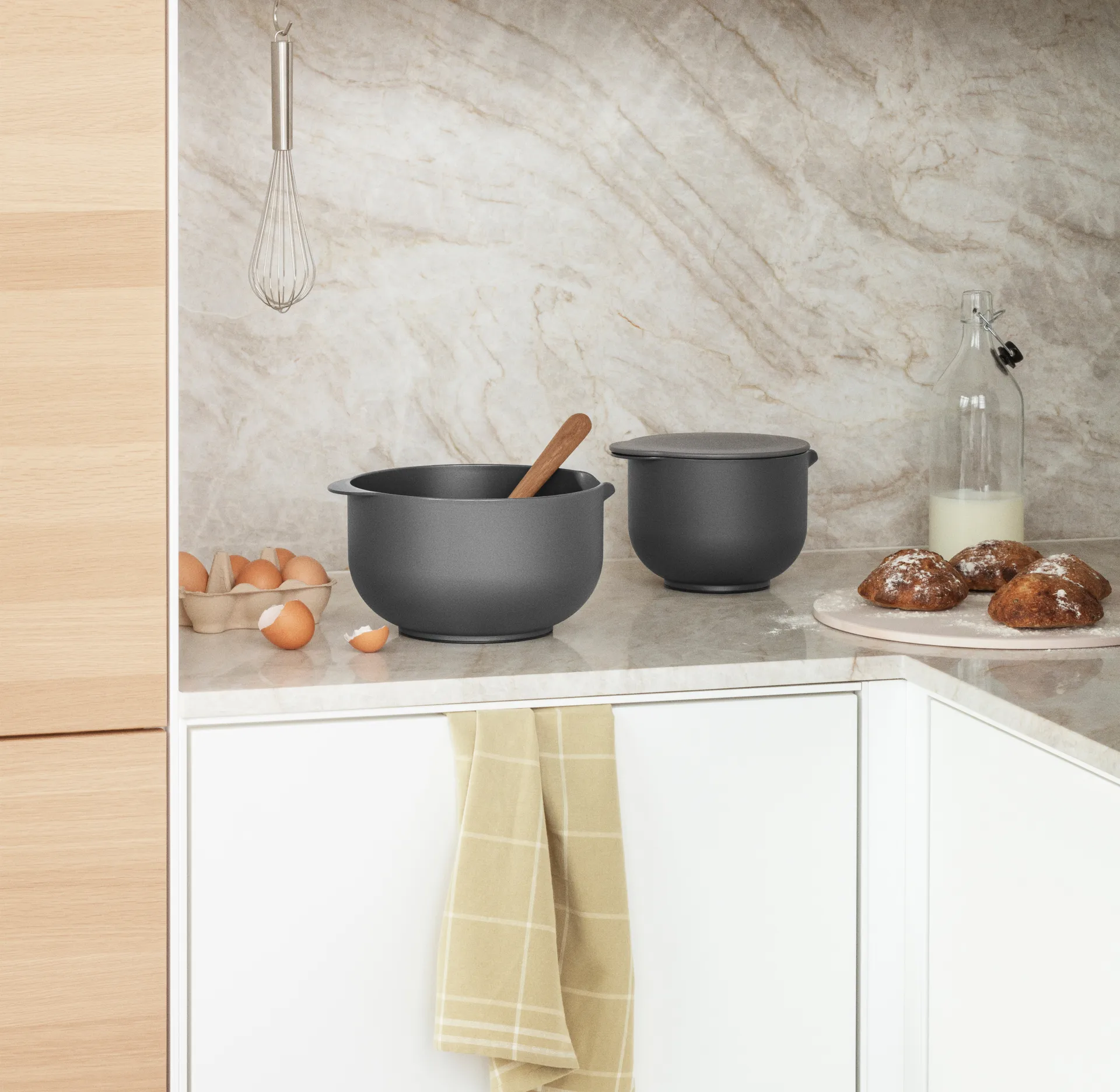 Saladier Eva Trio, Grey, 3 delar Eva Solo
