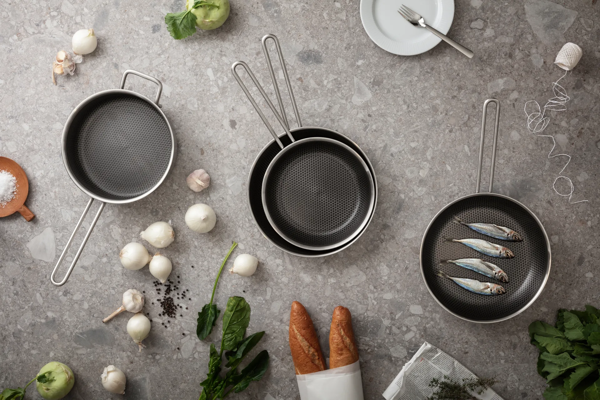 Sauteuse multi-fonctions Mosaic Slip-Let Eva Trio  , 24 cm Eva Solo