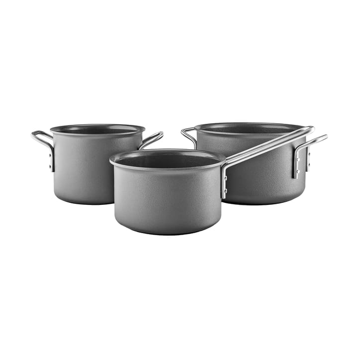 Set de casseroles Eva Trio Grey Line - 3 pièces - Eva Solo