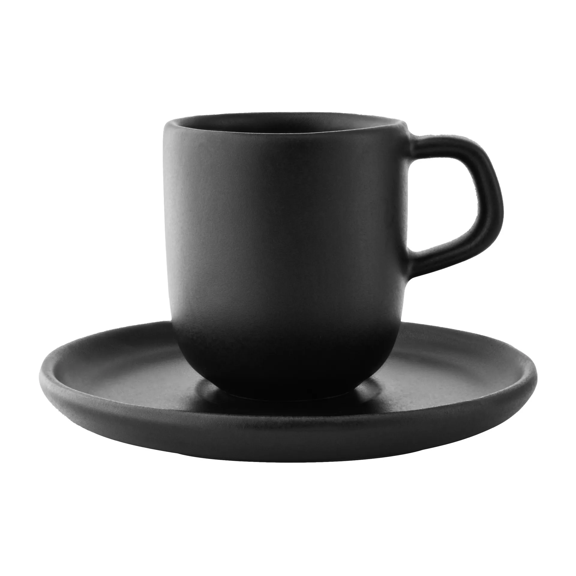 Tasse à espresso avec soucoupe Nordic Kitchen, Noir Eva Solo