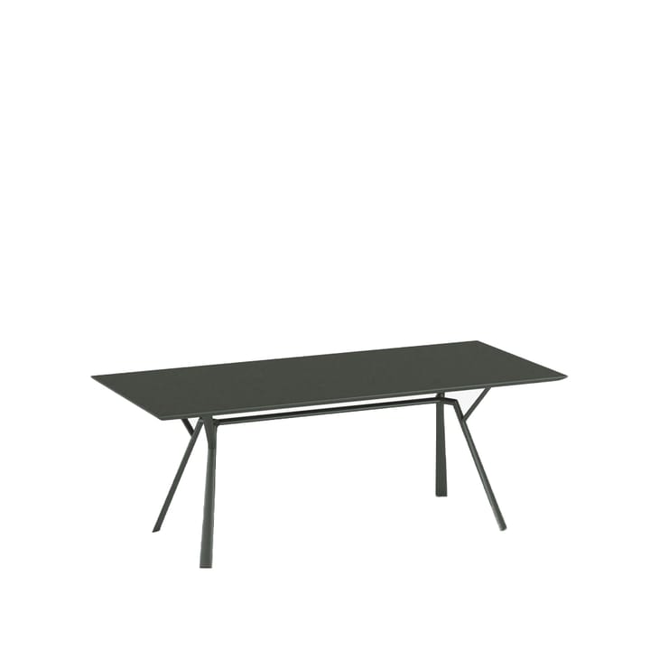 Table Radice Quadra - metallic grey, 90x200 cm - Fast