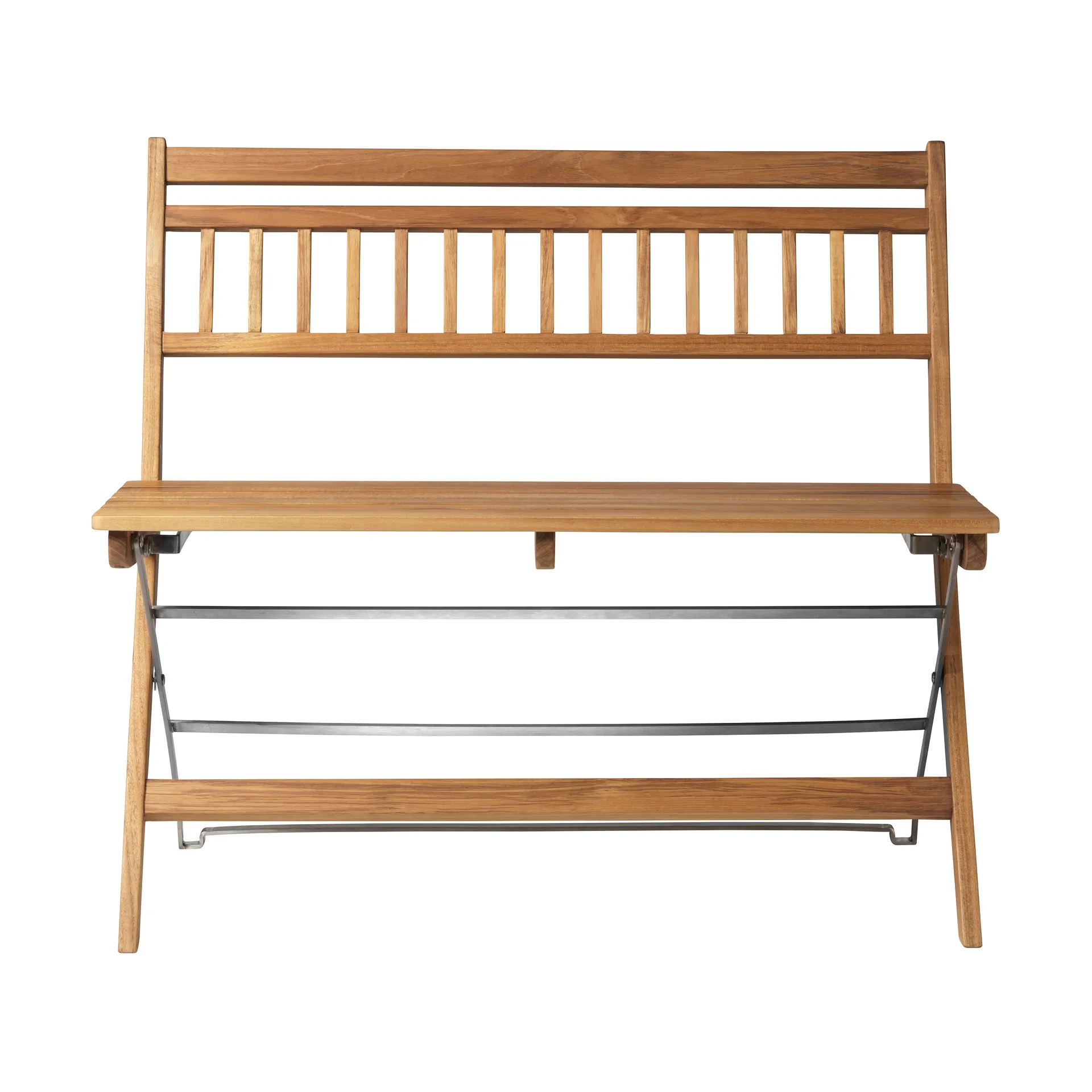 Banc de balcon M24 Lilleø, Teck-acier inoxydable FDB Møbler