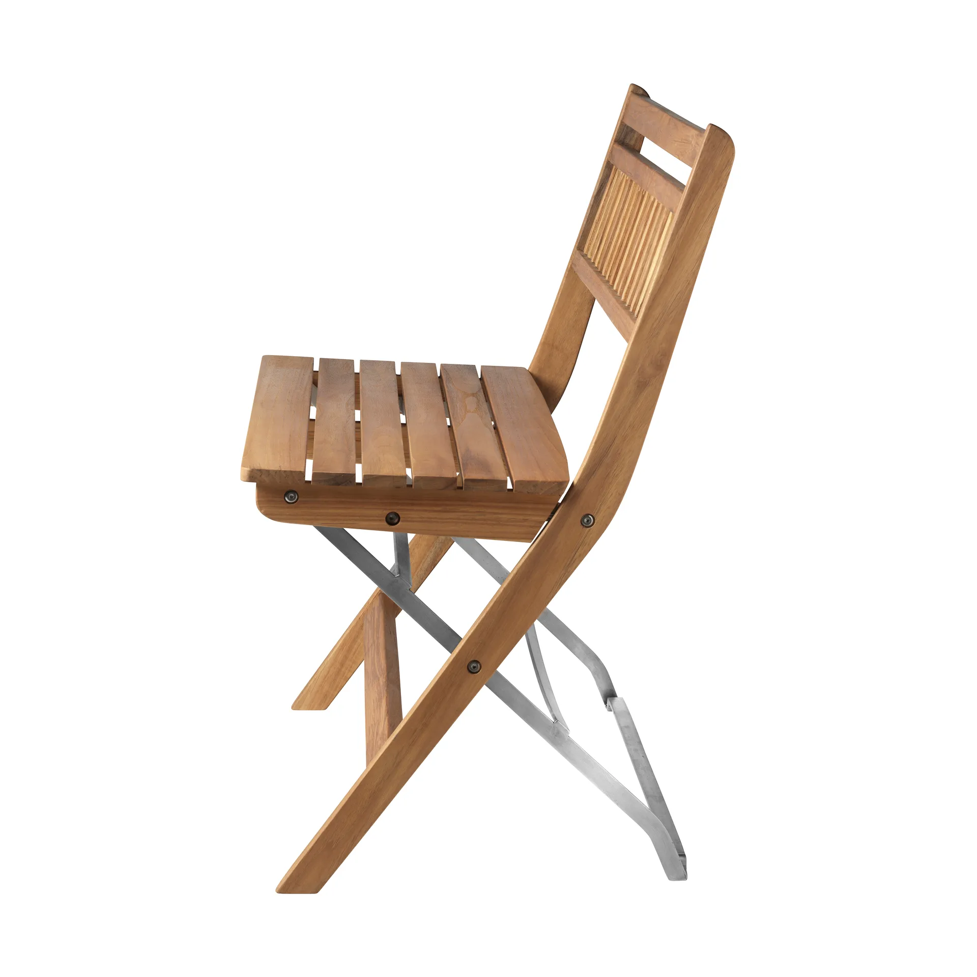 Banc de balcon M24 Lilleø, Teck-acier inoxydable FDB Møbler