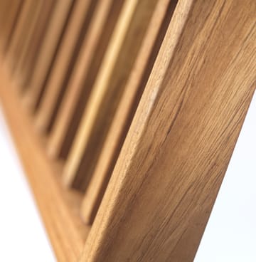 Banc de balcon M24 Lilleø - Teck-acier inoxydable - FDB Møbler