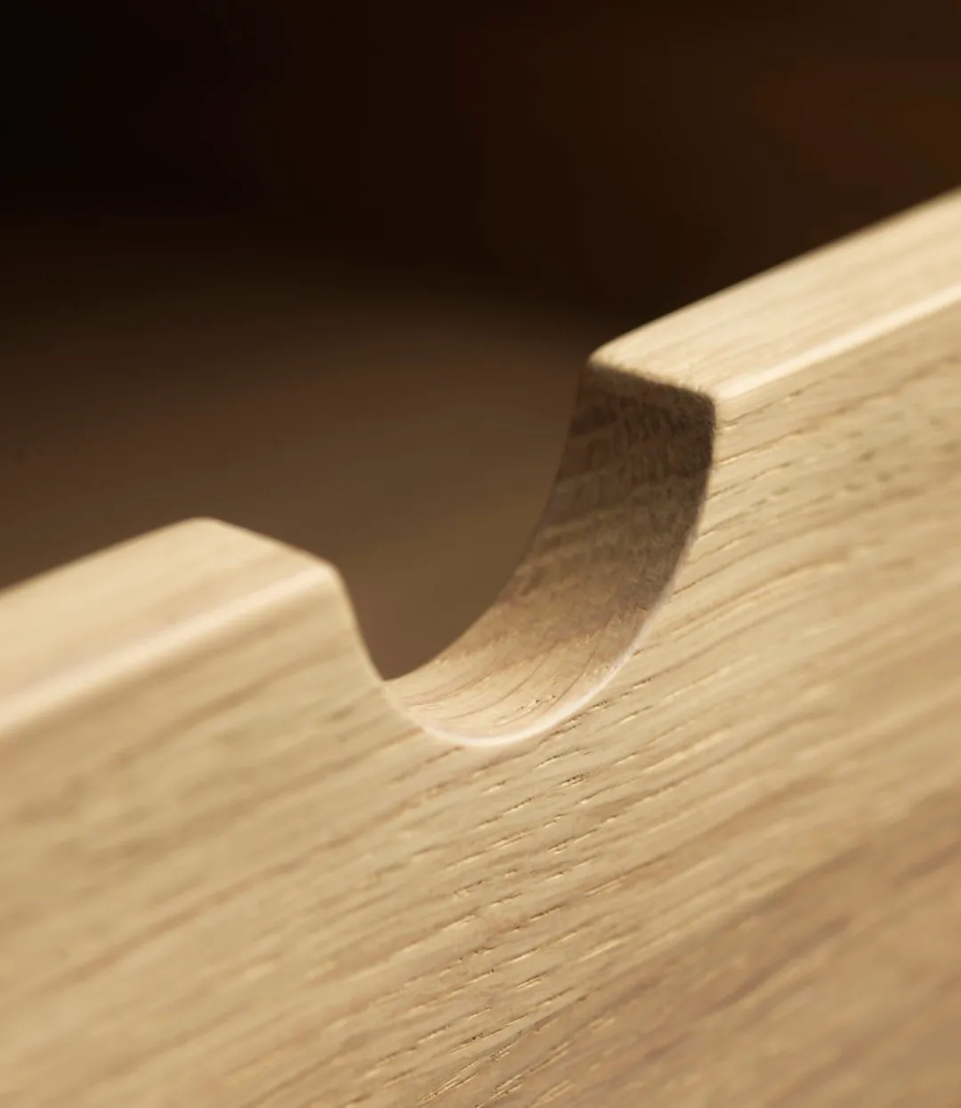 Banc F24 Radius, Oak nature lacquered 45x145 cm FDB Møbler