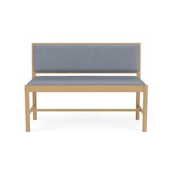 Banc J176 Sønderborg - Chêne laqué-ploegwool blue - FDB Møbler