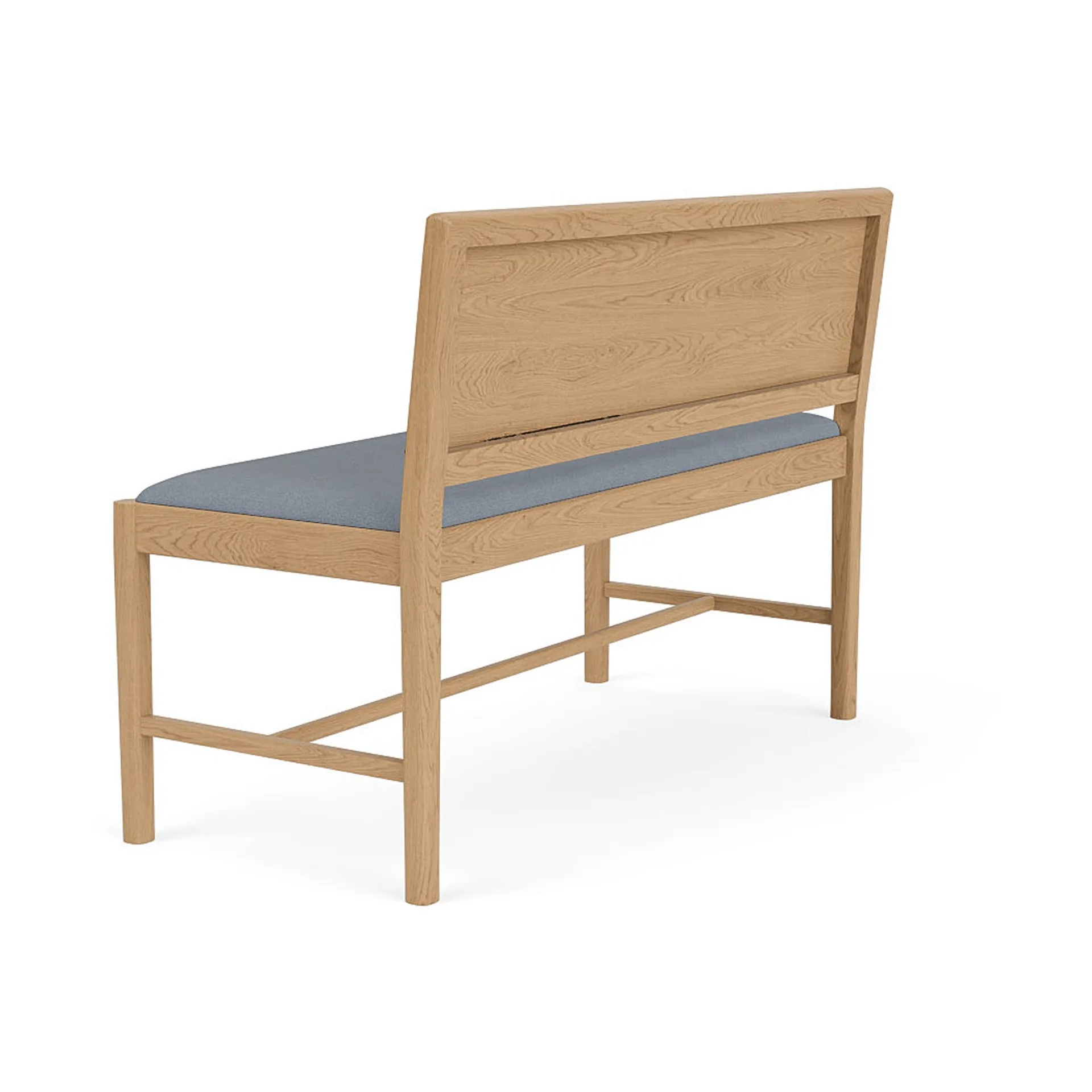 Banc J176 Sønderborg, Chêne laqué-ploegwool blue FDB Møbler