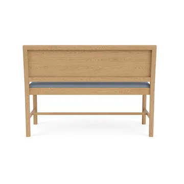 Banc J176 Sønderborg - Chêne laqué-ploegwool blue - FDB Møbler