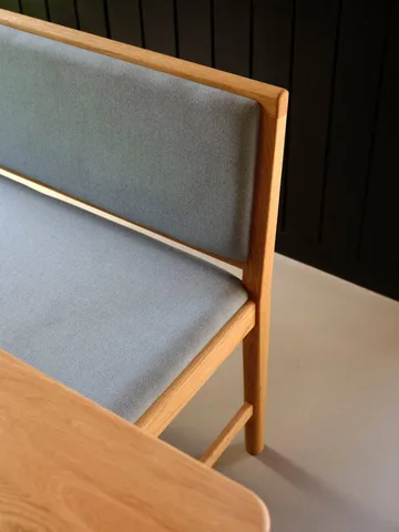 Banc J176 Sønderborg - Chêne laqué-ploegwool blue - FDB Møbler