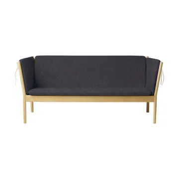 Canapé J149 - Tissu gris foncé-chêne laqué, 3 places - FDB Møbler