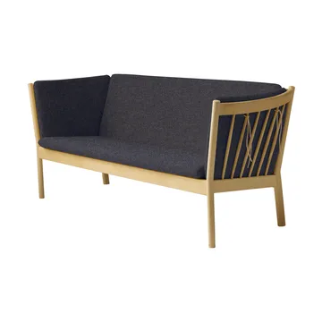 Canapé J149 - Tissu gris foncé-chêne laqué, 3 places - FDB Møbler