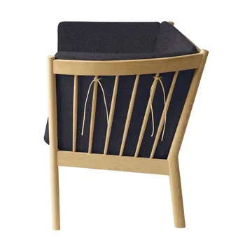 Canapé J149 - Tissu gris foncé-chêne laqué, 3 places - FDB Møbler