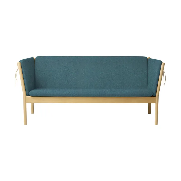 Canapé J149 - Tissu vert-chêne laqué, 3 places - FDB Møbler