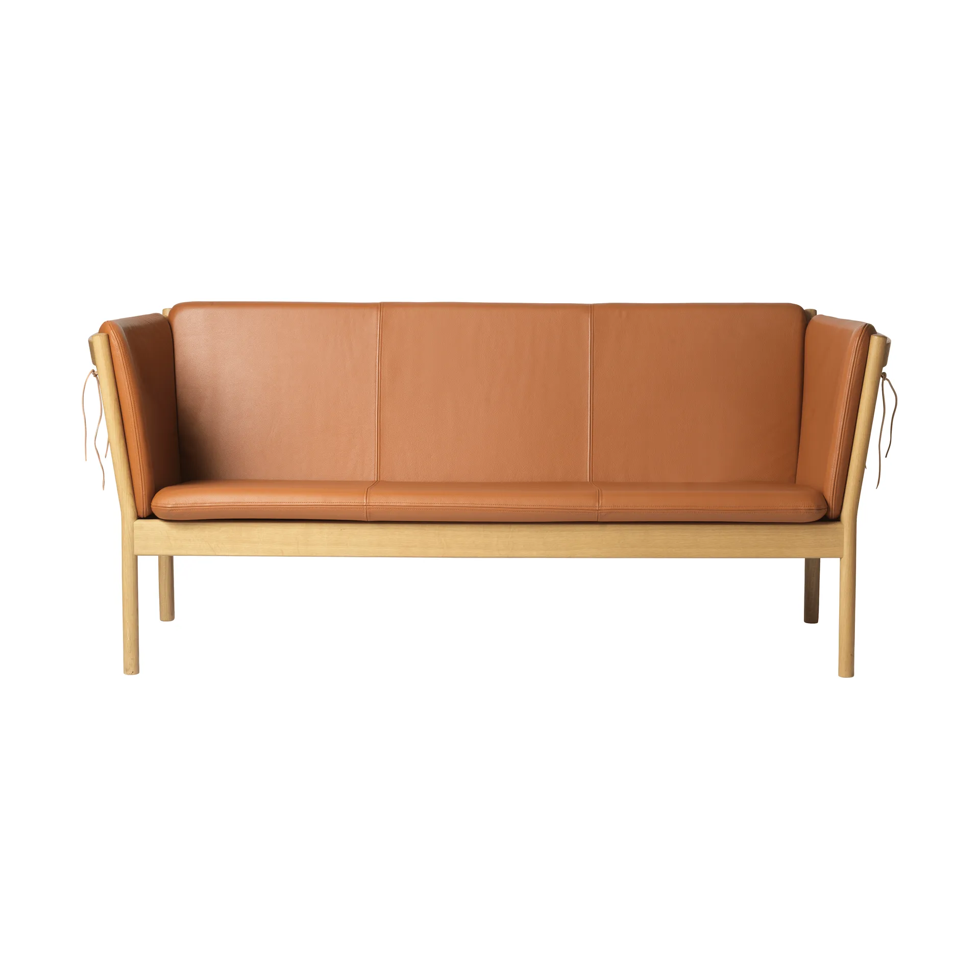 Canapé L45 MK154, Chêne laqué-cuir cognac FDB Møbler