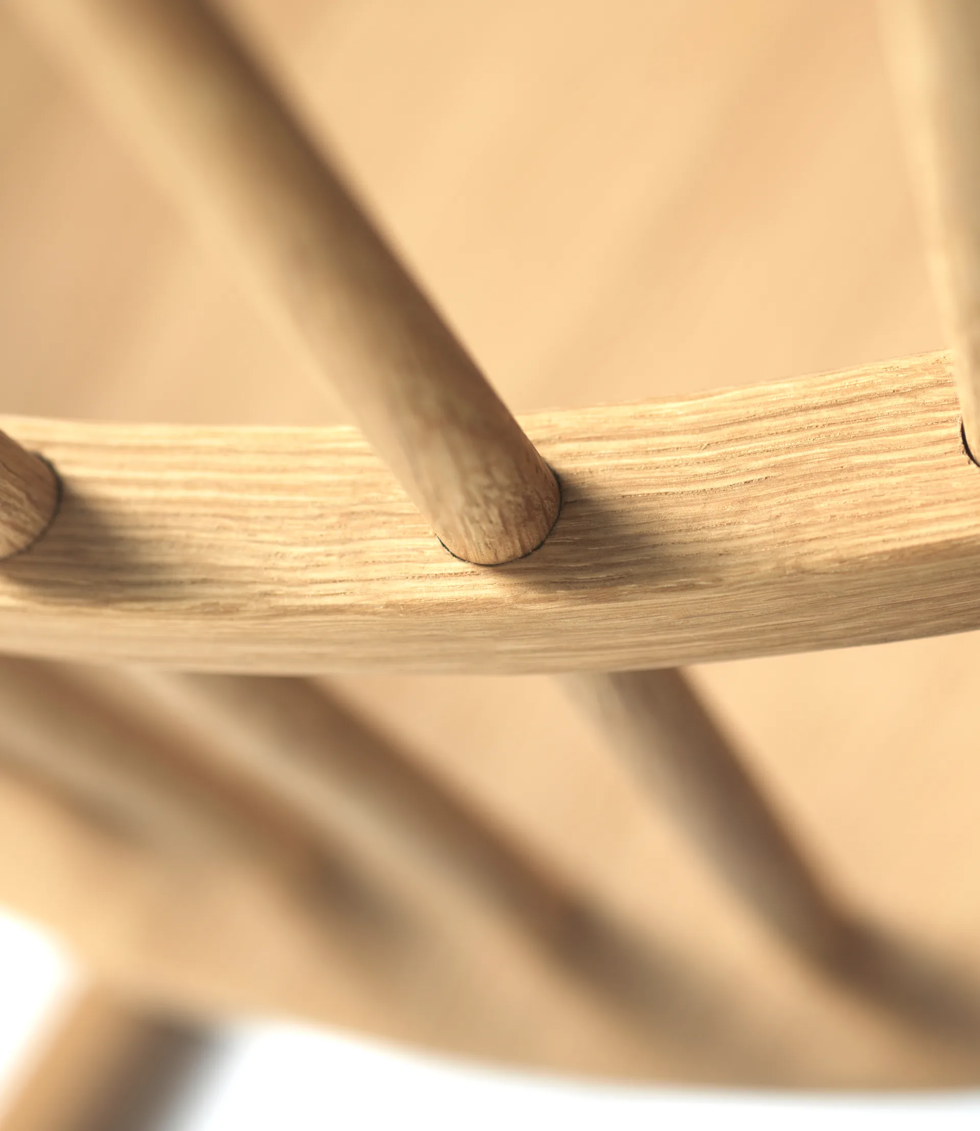 Chaise à bascule J52G, Chêne naturel, huilé FDB Møbler