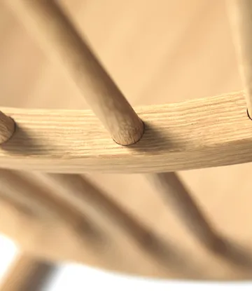 Chaise à bascule J52G - Chêne naturel, huilé - FDB Møbler