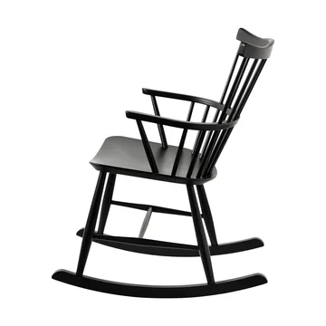 Chaise à bascule J52G - Hêtre RAL 9005 - FDB Møbler