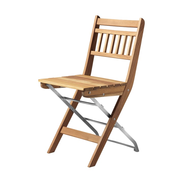 Chaise de balcon M23 Lilleø - Teak-acier inoxydable - FDB Møbler