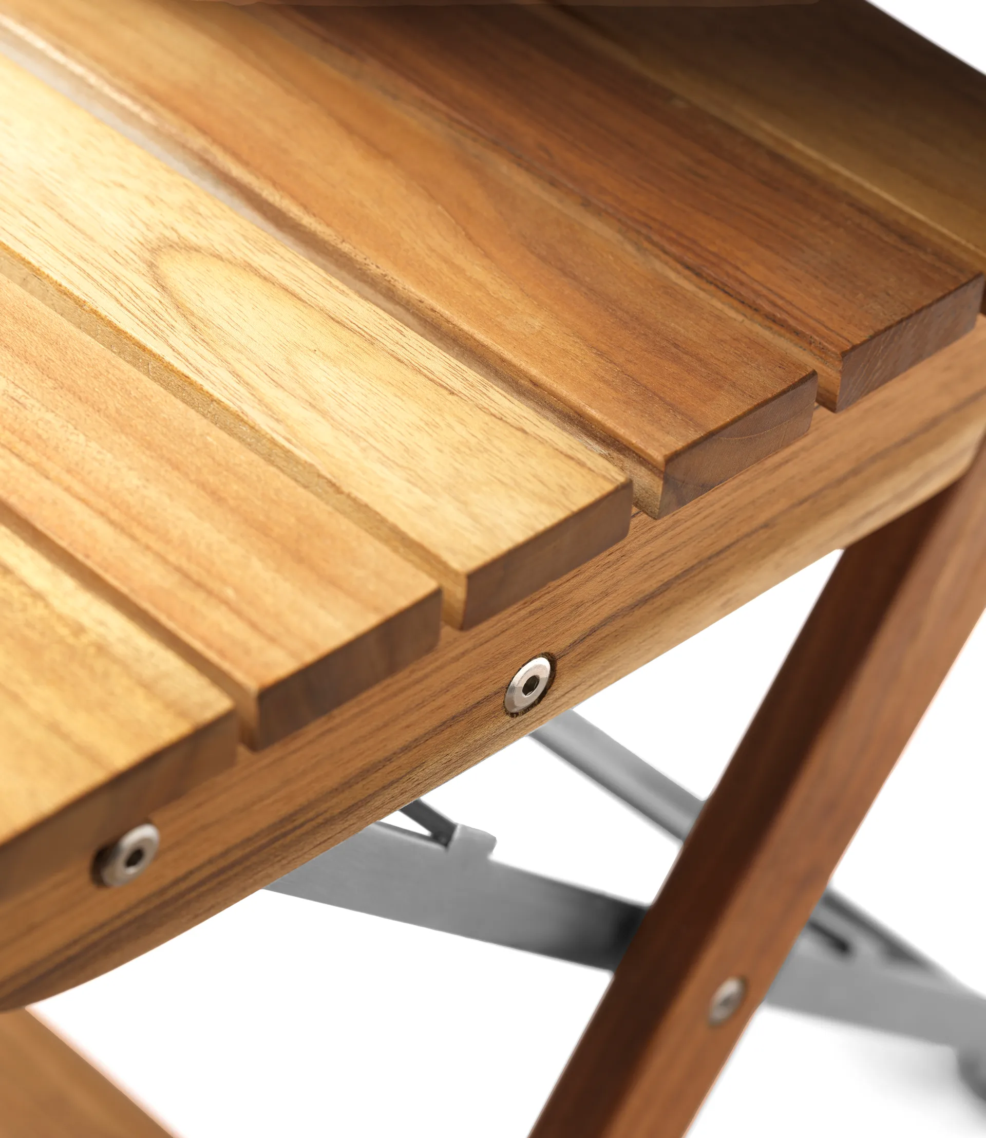 Chaise de balcon M23 Lilleø, Teak-acier inoxydable FDB Møbler