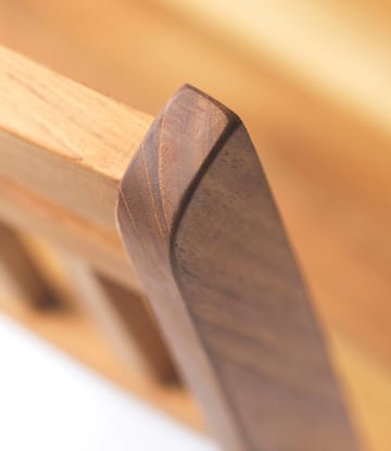 Chaise de balcon M23 Lilleø - Teak-acier inoxydable - FDB Møbler