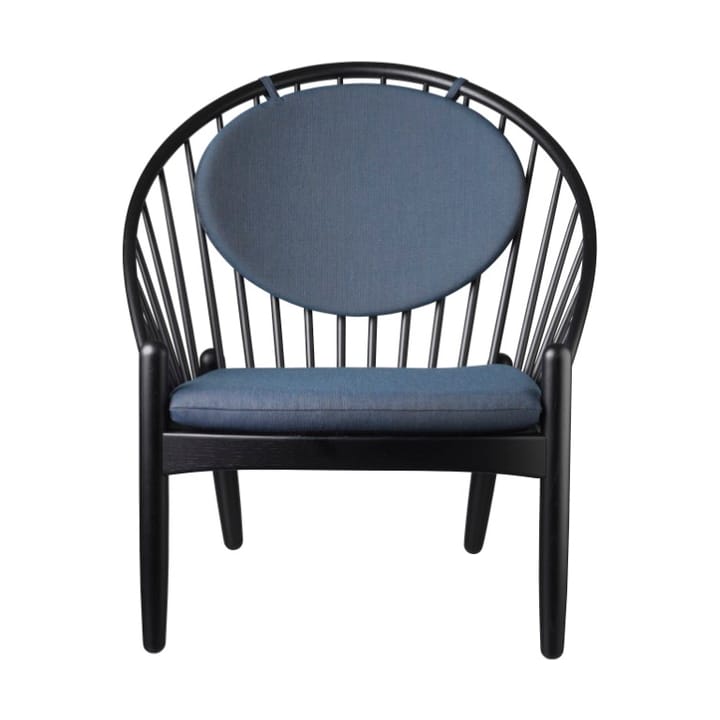 Chaise J166 Jørna - Oak black painted-dark blue - FDB Møbler