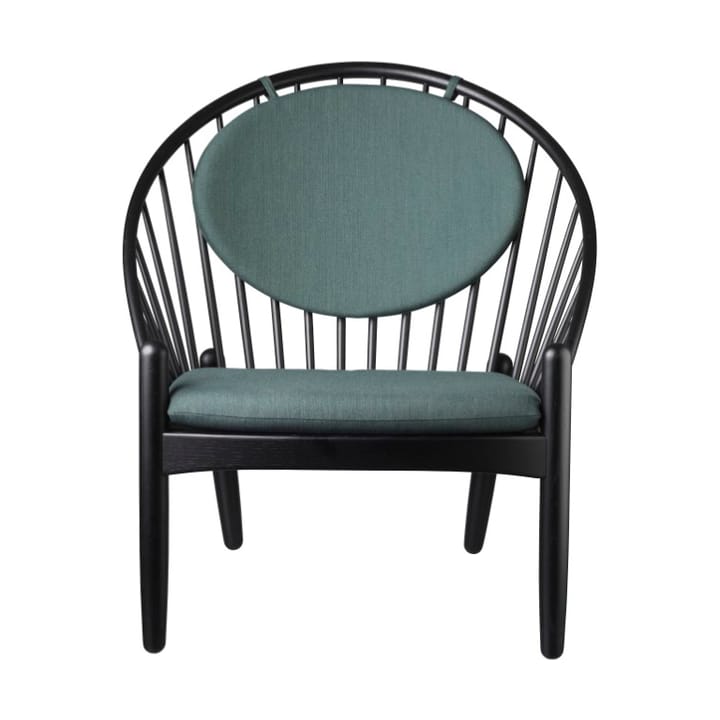 Chaise J166 Jørna - Oak black painted-dark green - FDB Møbler