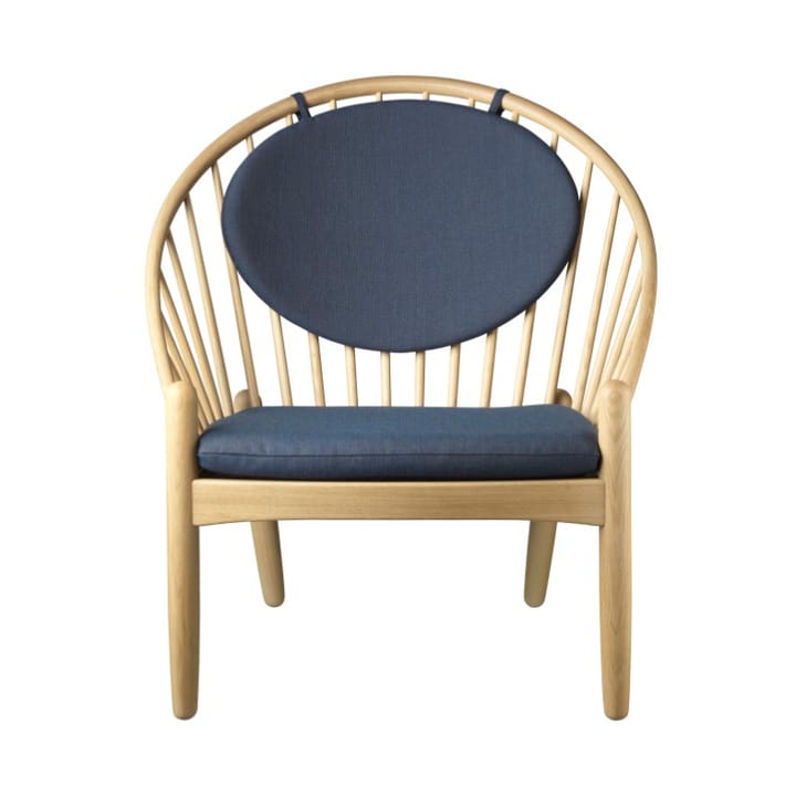 Chaise J166 Jørna - Oak nature lacquered-dark blue - FDB Møbler