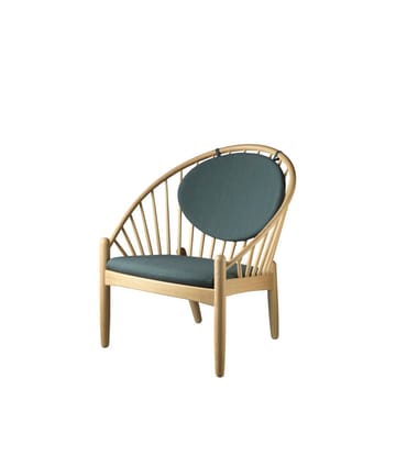 Chaise J166 Jørna - Oak nature lacquered-dark green - FDB Møbler