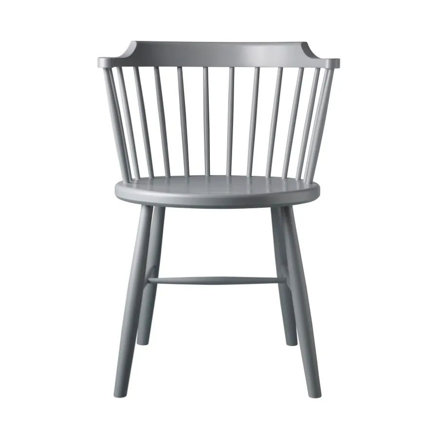 Chaise J18, Beech light grey painted FDB Møbler