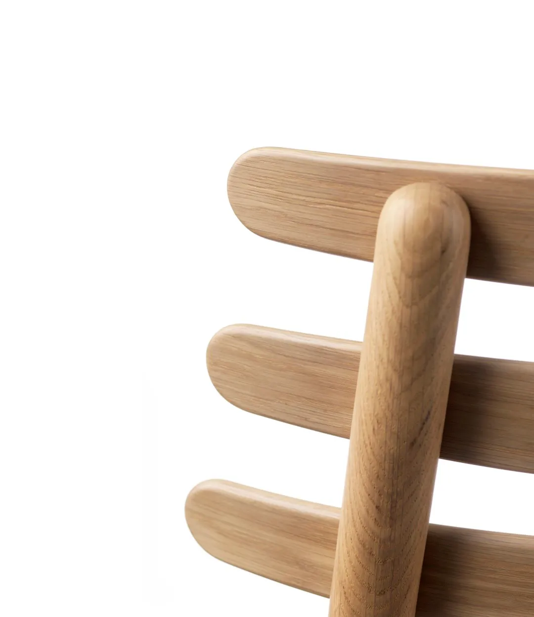 Chaise J48, Oak nature lacquered-anthracite FDB Møbler