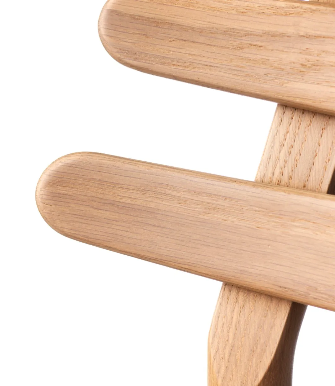 Chaise J48, Oak nature lacquered-black leather FDB Møbler