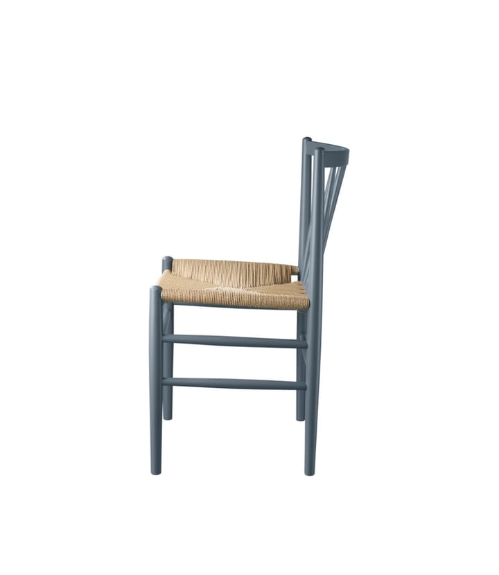 Chaise J80, Beech blue grey painted-nature FDB Møbler